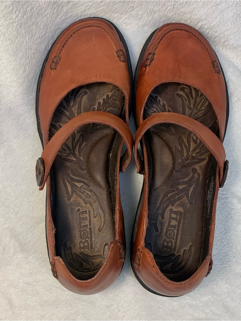 Born Aronica Mary Jane’s Comfort Casual Leather Dress Shoes Size 7.5 - Picture 9 of 10